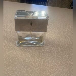 Michael Kors Clear Glass Perfume Bottle with Silver Accents, original scent